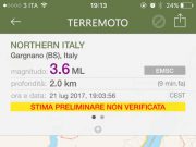 Scossa di terremoto sul Garda: tanta paura ma nessun ferito
