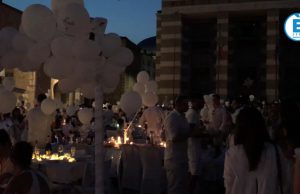 Celacena: spettacolo in bianco per 3000 bresciani in Piazza Vittoria