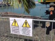 Desenzano, crolla il lungolago: transennata la porzione di strada