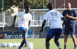 Primo allenamento del nuovo acquisto del Brescia Modibo Dembelè