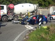 Incidente a Calvagese, carambola di auto: 4 feriti