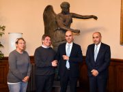 A Palazzo Loggia il dottor Roccaro, attivo nella ricerca sulle leucemie