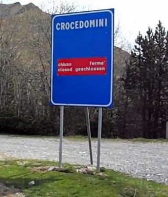 Freddo e neve in arrivo in montagna: chiuso il Passo Crocedomini