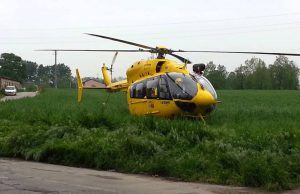 Lo Stadio Lino Turina di Salò base d’atterraggio dell’Elisoccorso