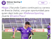 Brescia Calcio: preso il jolly uruguayano Facundo Castro