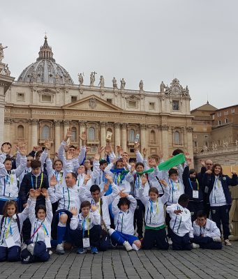 Feralpisalo’: i ragazzi di “Senza di me che gioco è?” dal Papa a Roma