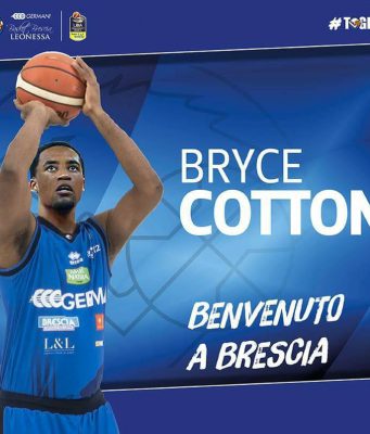 Colpo di mercato della Germani Basket Brescia: preso l’americano Bryce Cotton