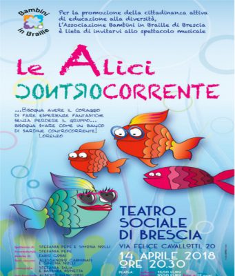“Le Alici Controcorrente”, spettacolo di “Bambini in Braille”