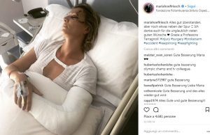 Cade in barca e si rompe un gomito: in Poliambulanza la sciatrice Maria Riesch