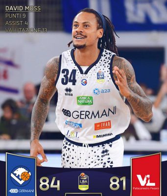 La Germani Basket Brescia torna al successo: 84-81 contro Pesaro
