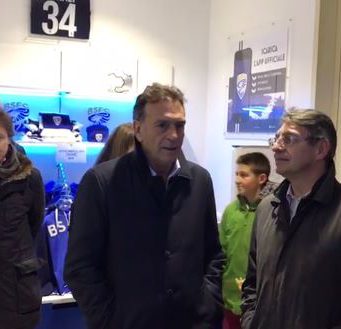 Brescia Calcio, incontro Cellino-Del Bono allo store ufficiale