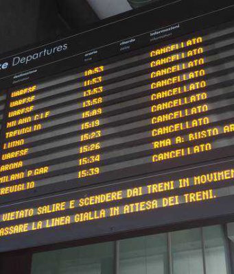 8 e 9 gennaio, treni regionali Trenord in sciopero. Attive le fasce orarie di garanzia