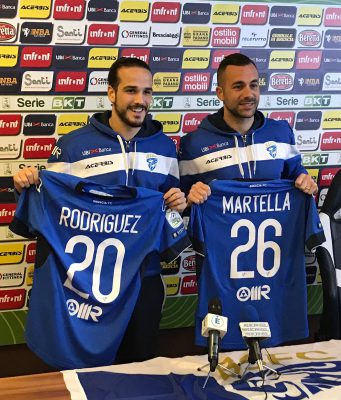 Brescia, presentati Rodriguez e Martella. Oggi primo allenamento con il gruppo