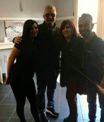 Roberto Baggio a Cologne: beve un caffè al bar “Sa Mesa”