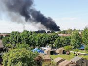 Ospitaletto, incendio in un’azienda in via Martiri della Libertà
