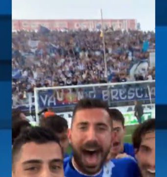 Promozione Brescia, la festa sui social dei giocatori