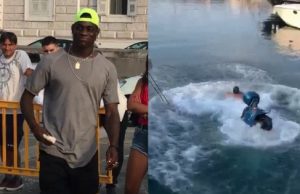 Motorino nel mare per scommessa: Mario Balotelli denunciato