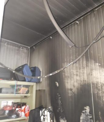 Raid incendiario alla sede dell’Unità Cinofila ad Ospitaletto