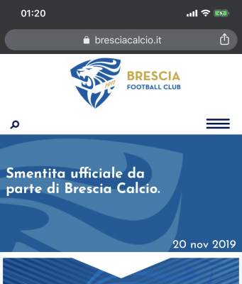 Marroccu VS Cellino. Il Brescia Calcio smentisce