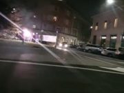 +++ TIFOSI CONTESTANO CELLINO CON CORI E PETARDI +++VIDEO