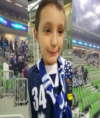 Basket, il “piccolo irriducibile” a Ljubljana a tifare Germani Brescia Leonessa