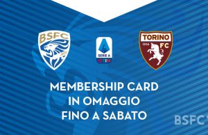 Brescia calcio, membership gratuita per tutti fino a sabato 9 novembre