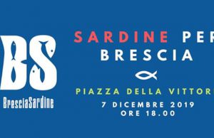 Le Sardine bresciane in piazza sabato 7 dicembre alle 18.00. Appuntamento in Piazza Vittoria