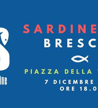 Le Sardine bresciane in piazza sabato 7 dicembre alle 18.00. Appuntamento in Piazza Vittoria