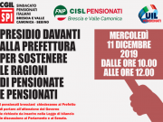 Rivalutazione delle pensioni, sindacati e pensionati davanti alla Prefettura l’11 dicembre