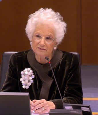 Liliana Segre al Parlamento Europeo, “discorso da pelle d’oca”. Stasera alle 22.30 su ÈliveBrescia