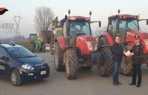 Manerbio, rubano mezzi agricoli. I carabinieri li trovano poche ore dopo