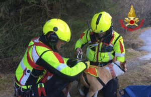 Artogne, due escursionisti con i loro cani salvati dai Vigili del Fuoco