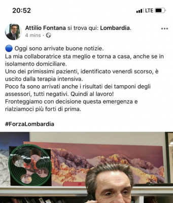 Coronavirus, tutti negativi i tamponi sugli assessori lombardi