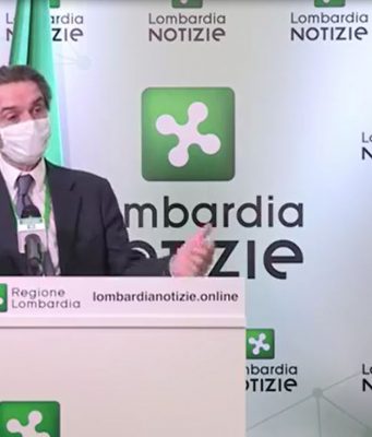 +++Fontana, in Lombardia obbligatorio mascherina o sciarpa per coprire naso e bocca+++