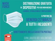 Gottolengo: mascherine gratis nella cassetta della posta