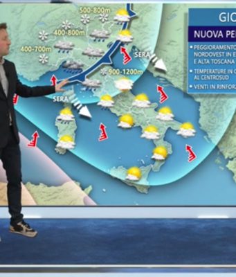 Allerta gialla: freddo e neve anche a basse quote