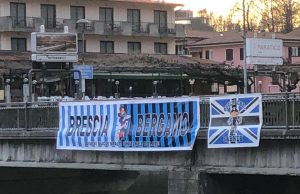 Torna a sventolare lo striscione che unisce Brescia e Bergamo