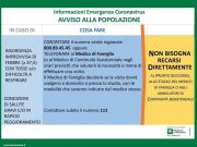 Coronavirus: cosa fare in caso di sintomi