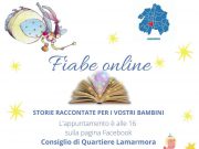 Oggi le Fiabe. Alle 16.00 sulla Pagina Facebook del Consiglio Quartiere Lamarmora