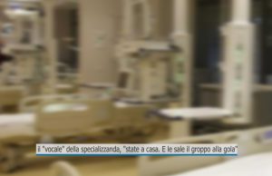 Coronavirus, il vocale della specializzanda “voi non dovete rischiare la vita. E le sale il groppo alla gola”