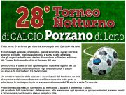 Il coronavirus cancella il Torneo Notturno di Calcio Porzano di Leno. Tutto rinviato al 2021