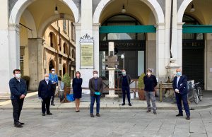 Sotto i ferri la stele di Piazza Loggia