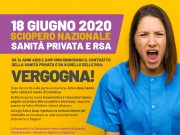 18 giugno, lavoratrici e lavoratori della Sanità Privata e Rsa, scendono in SCIOPERO