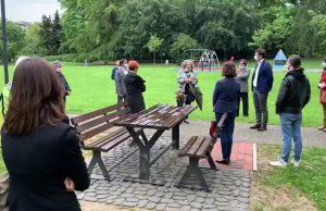 Inaugurata la panchina inclusiva in memoria di Laura Rovida