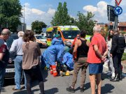 Malore in auto in via Lamarmora. Immediati i soccorsi e il trasporto al Civile di Brescia
