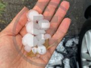 Forte grandinata a Montichiari VIDEO