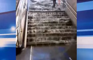 Maltempo: metropolitana di Brescia allagata VIDEO