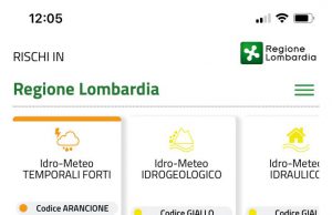 Forti temporali in arrivo, scatta l’allerta arancione in tutta la Regione