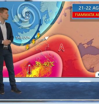 Meteo, c’è la fiammata africana. Caldo record fino a domani sera. Poi temporali anche di forte intensità