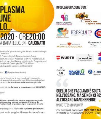 Questa sera a Calcinato si parla di plasma iperimmune